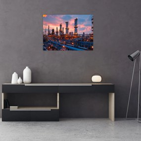Sklenený obraz - Priemyselné preteky (70x50 cm)