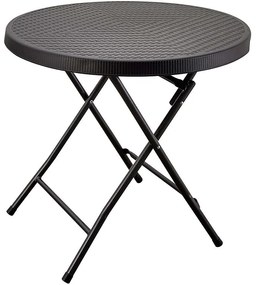 Skladací stolík čierny