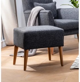 Taburet NIMO 46x50 cm sivý