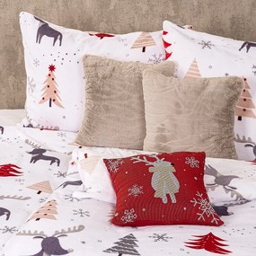4Home Obliečky Cute reindeer mikroflanel, 140 x 220 cm, 70 x 90 cm