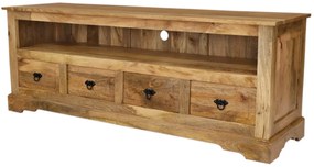 furniture-nabytek.cz - Drevený tv stolík z masívu mango 160x60x45