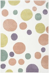 Detský koberec LIMA M042A krémový / ružový