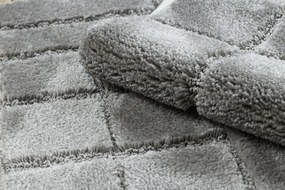 Kúpeľňový koberček SUPREME LINES línie, sivý