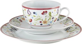 Kávový servis (18 dielov) Shanti Doppio, farebné kvety