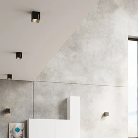 Stropné svietidlo Pixar, 1x čierne kovové tienidlo