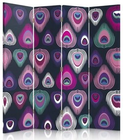 Gario Paraván Peacock Eyes Rozmery: 145 x 170 cm, Prevedenie: Otočný paraván 360°