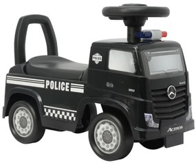 Odrážadlo Mercedes-Benz Actros policajné auto čierne