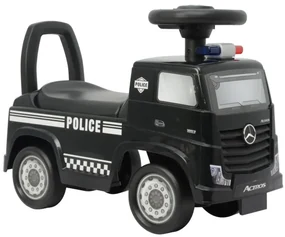 Odrážadlo Mercedes-Benz Actros policajné auto čierne