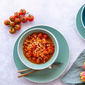 Mäser Jedálenská súprava riadu 24 ks ELISSA – tyrkysová lesk