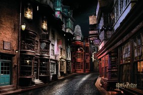 Plagát, Obraz - Harry Potter - Diagon Alley, (120 x 80 cm)