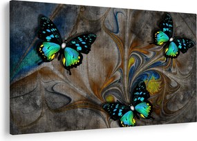 Obraz - Žiariví motýle na obraze (90x60 cm)