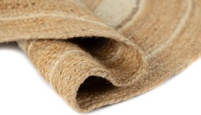 TA Koberec 1463 HNEDÁ OKRÚHLA JUTA Rozmer: 80x80 cm