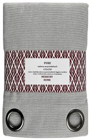 Záves Pure na priechodkách 135x250 svetlo šedá Merkury Home