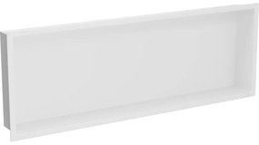 Mexen X-Wall-R, polička na zapustenie na obklad s golierom 90 x 30 cm, biela, 1920903010