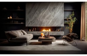 InFire - Vstavaný BIO krb 7,5x80 cm 6kW čierna