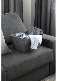 Sivý úložný koš Bigso Box of Sweden Tap, 26 x 19 cm