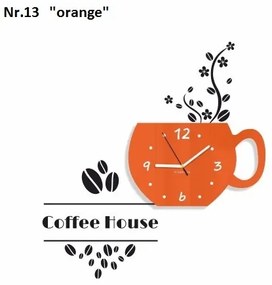 Coffee House dekoračné hodiny do kuchyne
