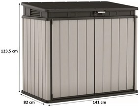 KETER PREMIER XL Úložná skriňa, 141 x 82 x 123,5 cm, sivohnedá 17207331
