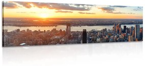 Obraz nádherná panoráma mesta New York - 135x45