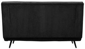 Antracitovosivá menčestrová rozkladacia pohovka 140 cm Mallory – Støraa