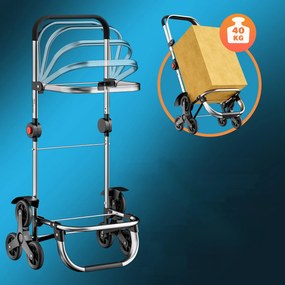 Monzana Nákupná taška na kolieskach do schodov COMFORT,50l,  modrá