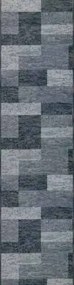Associated Weavers, Protišmykový behúň na mieru Icona 97, šíre 80 cm, šedá, chodba / predsieň