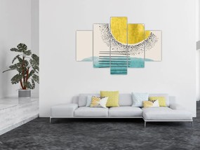Obraz - Abstraktná maľba pláže N⁰2 (150x105 cm)