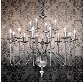 Ideal Lux - Luster na reťazi ARTU 16xE14/40W/230V pr. 90 cm chróm