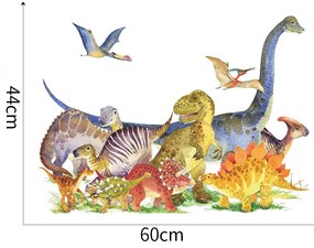 Samolepka na stenu "Dinosaury 10" 60x44cm