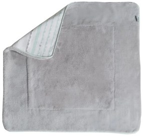 Biela/v mentolovej farbe detská deka z mikroplyšu 80x80 cm Happy Cloud – Roba