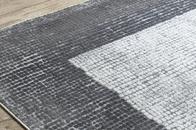 Moderný koberec NOBLE 9730 65 vzor rámu vintage - Štrukturálny, dve vrstvy rúna, krémová sivá Veľkosť: 200x290 cm