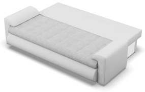 Trojmiestna rozkladacia sedačka FORESTA sivá / biela