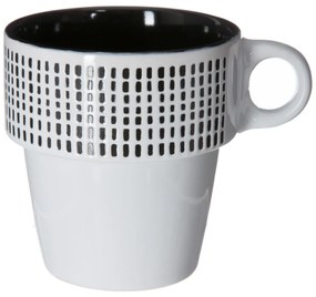 Keramický hrnček so stojanom Ethnik 260 ml sada 6ks