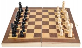Drevené šachy hra 3v1 | 30x30cm