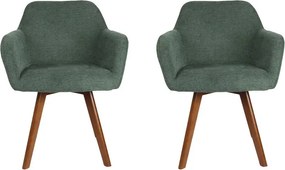 Set - 2 ks Jedálenská stolička AVENBERG NORD zelená