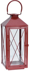 Sada kovových lampášov Reds 3 ks, červená