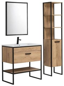 Kúpeľňové zrkadlo CMD BROOKLYN 840 zrkadlo/čierna