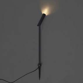 Moderné záhradné bodové svietidlo 12V čierne 10cm vrátane LED IP65 - Lino