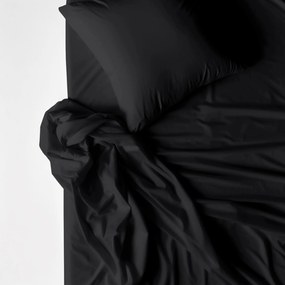 Goldea bavlnené posteľné obliečky - čierne 140 x 200 a 70 x 90 cm