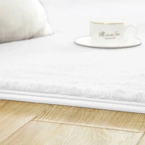 Protišmykový koberec RABBIT biely