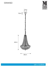 Markslöjd 107551 - Kúpeľňový luster na reťazi 3xG9/20W/230 IP44