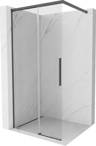 Mexen Rox, sprchová stena 80 x 200 cm, 8mm číre sklo, brúsený grafit profil, 8C2-080-003-66-00