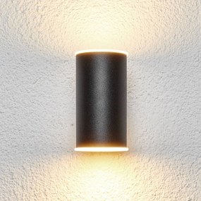 Vonkajšie nástenné LED svetlo Morena v čiernej 2pl