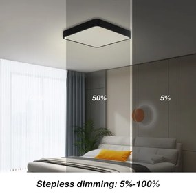 Brilagi -LED Stmievateľné svietidlo POOL SQUARE LED/36W/230V 3000-6000K 40x40 cm čierna+DO