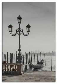 Obraz na plátne - Veľký kanál a gondoly v Benátkach - obdĺžnik 7114QA (100x70 cm)