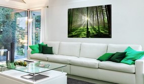 Artgeist Obraz - Emerald Forest II Veľkosť: 30x20, Verzia: Na talianskom plátne