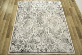 Koberec Versage 2301A Ornament čierny / biely