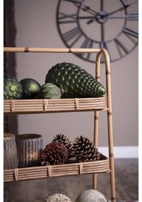 Zelená antik sklenená vianočná ozdoba gule - Ø 12*12 cm