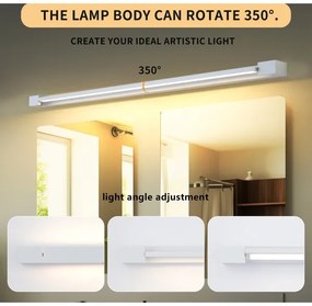 Brilagi-LED Osvetlenie zrkadla do kúpeľne AQUA LINE LED/36W/230V 120 cm IP44 biela