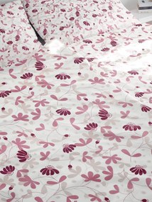 Polášek Bavlnené obliečky KVETINOVÁ HARMÓNIA - Šedá | 140 x 200 cm / 70 x 90 cm